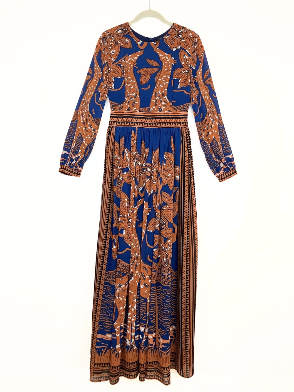 Floryday Boho Giraffe Print Maxi Dress Size 6 - Picture 2 of 7